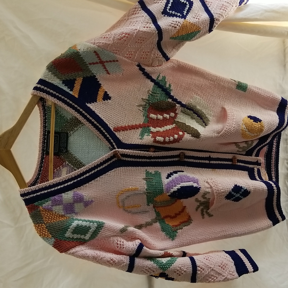 Berek croquet themed Cardigan